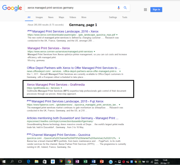grafimedia google results germany